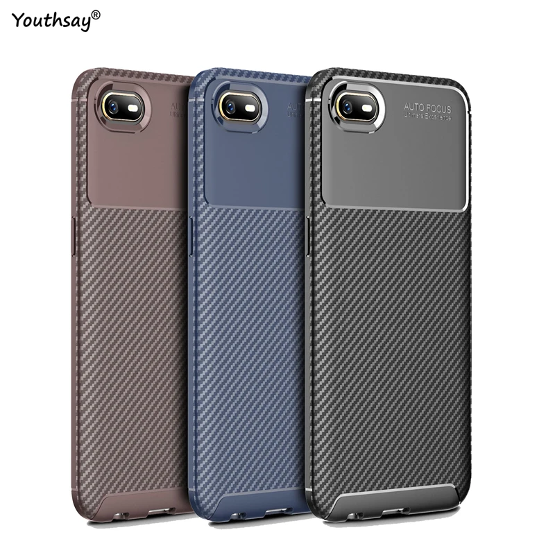 

Чехол для Oppo A1k из углеродного волокна Мягкий ТПУ силиконовый армированный тонкий защитный чехол для телефона Oppo A1k чехол для Oppo A1k