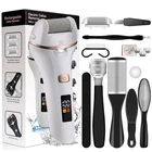 Перезаряжаемый Электрический Рашпиль для ног, Электрический педикюрный шлифовальный станок для ног, водонепроницаемый, 2 скорости для устранения омертвевшей кожи и мозолей стоп