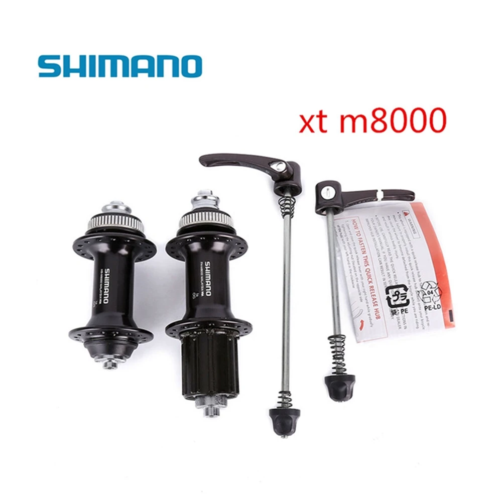 m8000 Shimano XT M8000 M775 передний задний велосипед MTB Центральный замок концентратор с быстроразъемным шампуром 32H черный 8s 9s 10s 11s - Color: m8000