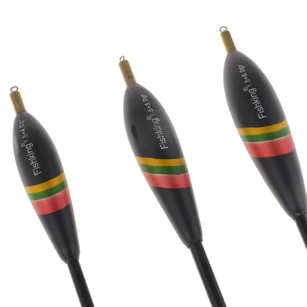 3 шт. деревянные поплавки Balsa буй Медная головка длинный поплавок для рыбалки 7 9-9 1