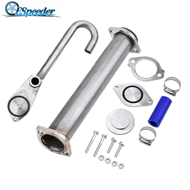 

ESPEEDER EGR Valve Replacement Pipe Kit For Ford 6.0L Diesel Powerstroke/03-07 Diesel Egr Delete Kits Exhaust System