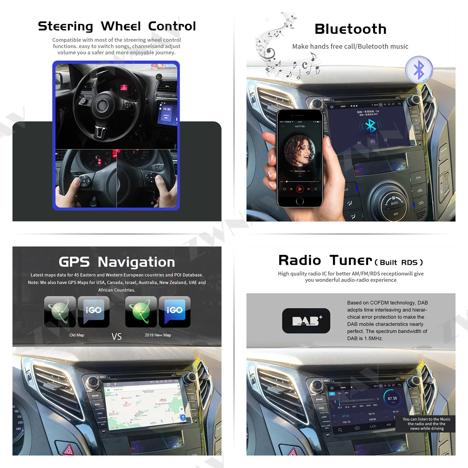 

Android 10.0 Car Multimedia DVD Player For HYUNDAI I40 I-40 2011-2016 Car GPS Audio Radio Stereo Head Unit