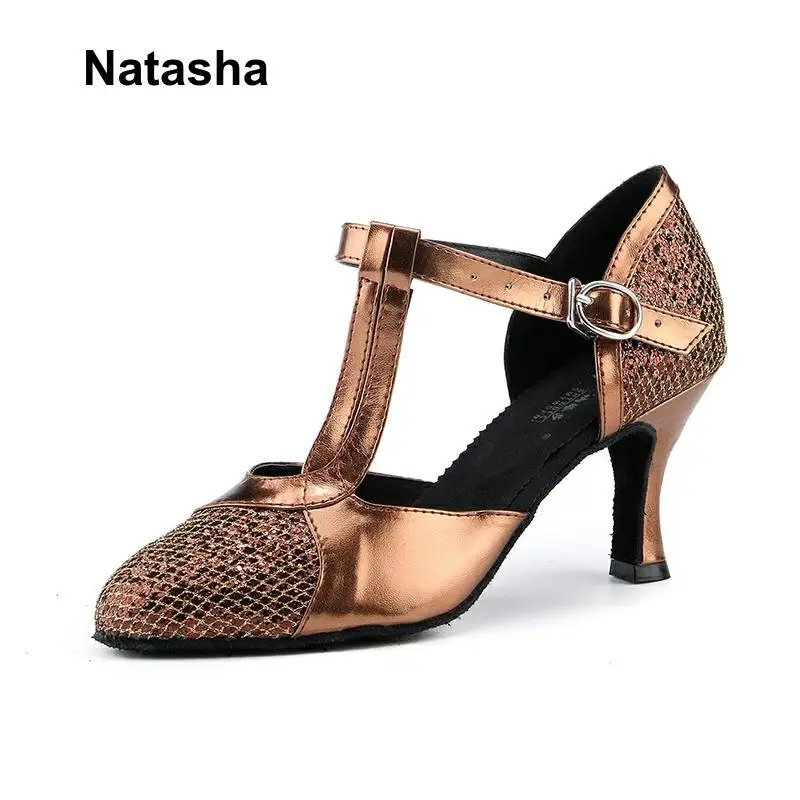 Черные и серебряные танцевальные туфли Natasha shrapnel ray Международная обувь для
