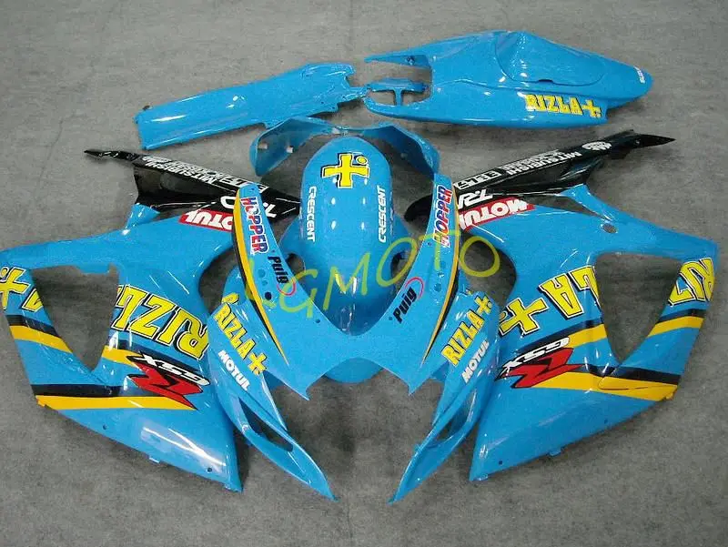 

New ABS motorcycle Fairings body Kits For blue yellow Suzuki GSXR600 750 GXSR600 GXSR750 K6 2006 2007 06 07 bodywork custom