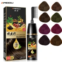 hair dye cream natural plant extract hair beauty color cream permanent cover gray hair for men women home salon with comb