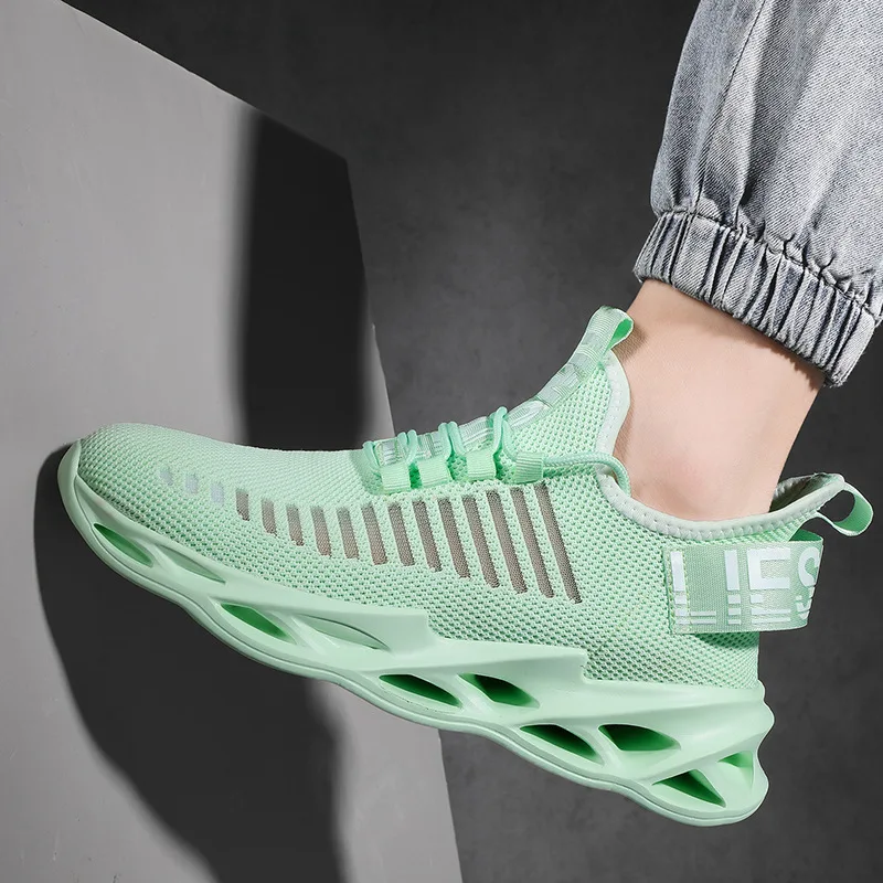 Мужские кроссовки 2020 модная удобная обувь для бега сетчатая дышащая