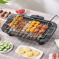 Portable Household Electric Oven Smokeless Indoor Barbecue Machine Hotplate Korean BBQ Grill Meat Pan for Party Home