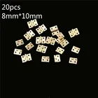 Петли для дверей шкафа, латунные, 20 шт.лот