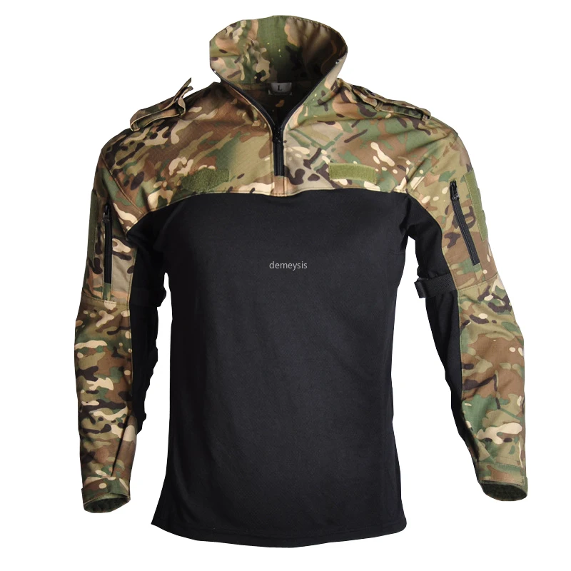 Походная рубашка Тактическая Военная униформа камуфляжная для страйкбола