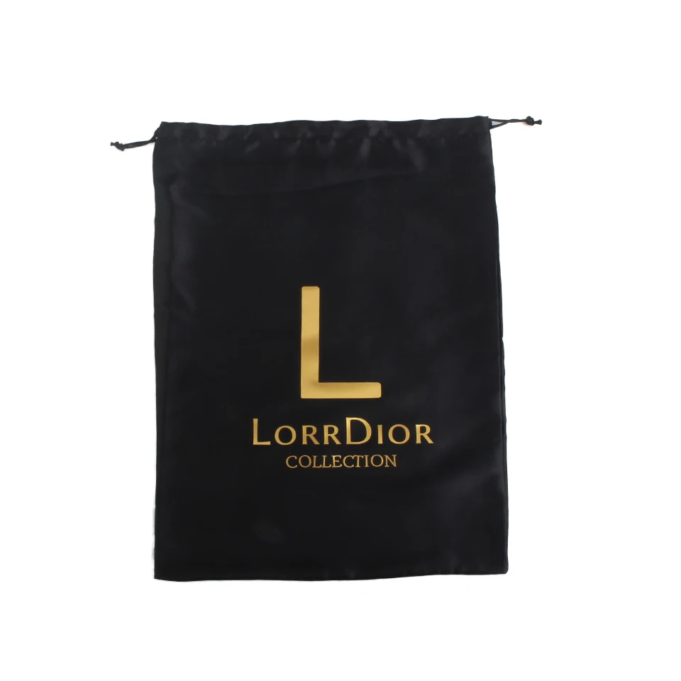 Custom logo printing luxury human hair wig satin packaging bag extend size 28X40cm | Дом и сад
