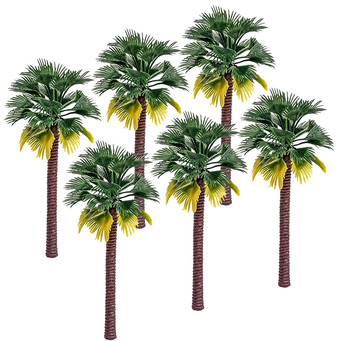 10 stücke/50 stücke 7cm - 15cm Kunststoff Coconut Palm Baum Zug Eisenbahn Architektur Diorama Baum Modell decor Kits zubehör