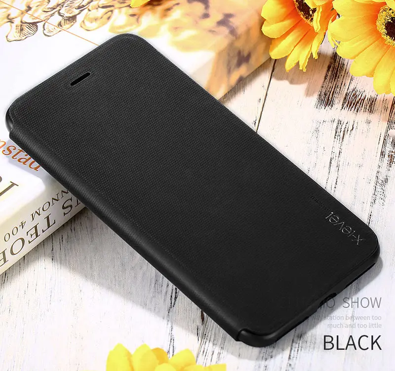 Ультратонкий чехол для Apple iPhone XS Max, кожаный чехол-книжка из ТПУ для Apple iPhone XR, флип-чехол 6 S 6 S 7Plus 8Plus - Цвет: Black