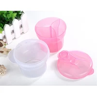 storage box snack pot dispenser 3 grid baby milk powder container with lid storage