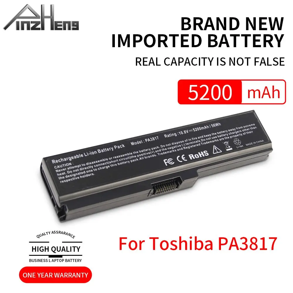 

PINZHENG Laptop Battery For Toshiba PA3817U-1BRS PA3817 PA3818U-1BRS PA3817U For Satellite L745 L740 L655 L750 L750D L755 L630