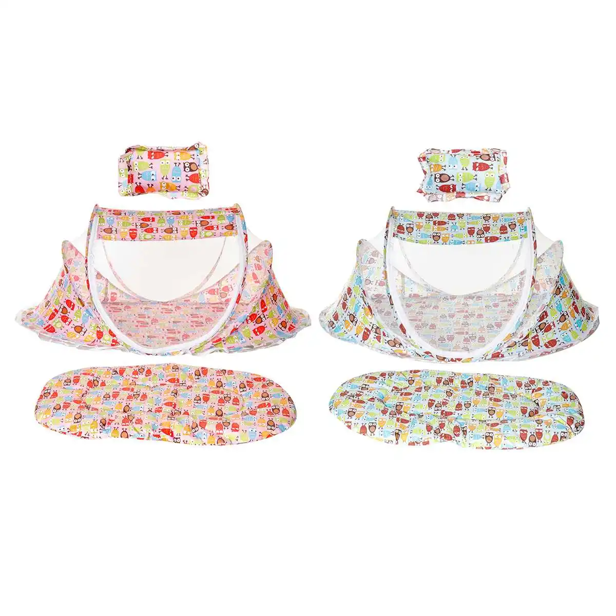 

Baby Bedding Crib Netting Folding Baby Mosquito Nets Bed Mattress Pillow Three-piece Suit For 0-3 Years Old Children