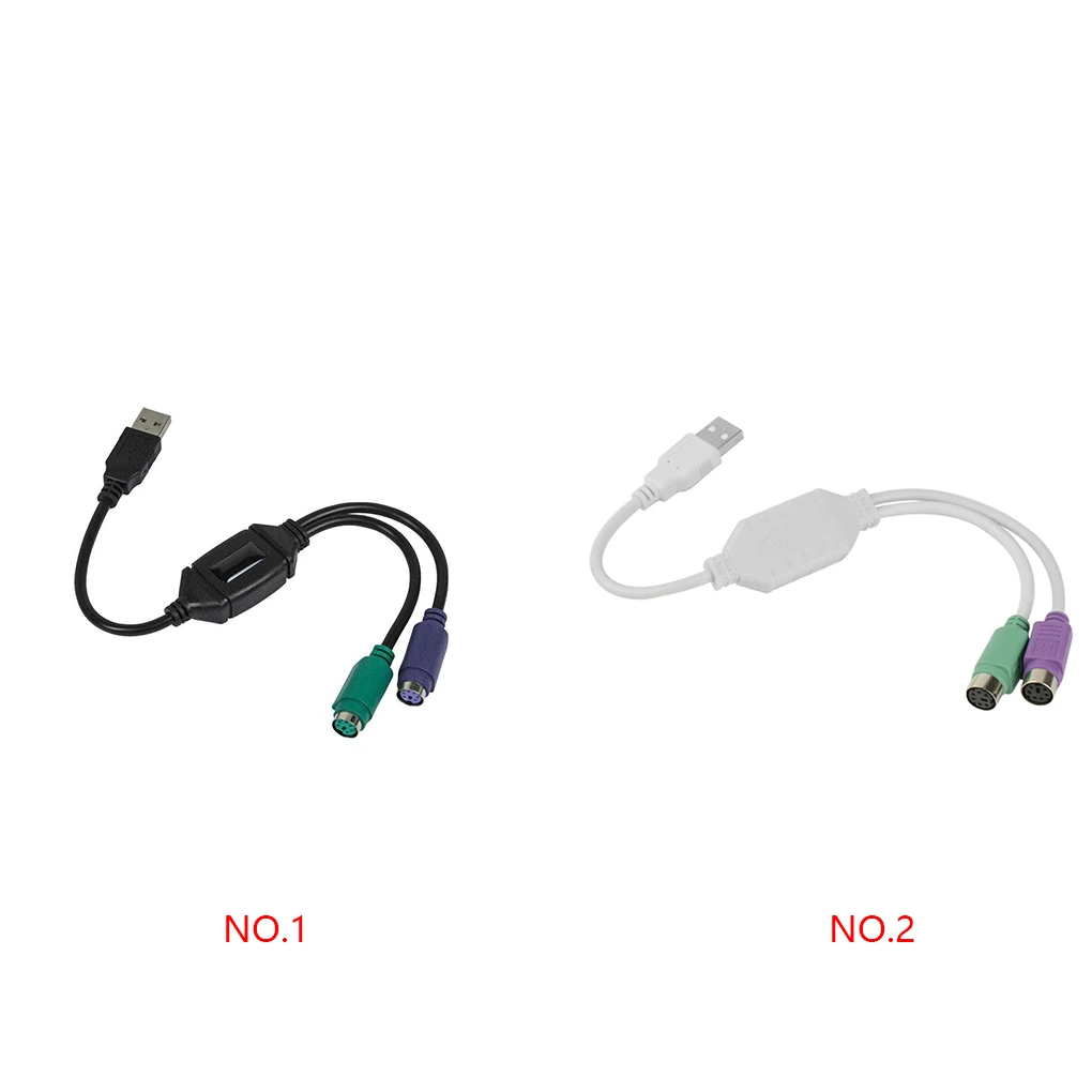 1 шт. USB Мужской 2-в-1 PS/2 клавиатура мышь к USB конвертер USB адаптер кабель сплиттер конвертер клавиатуры Адаптер