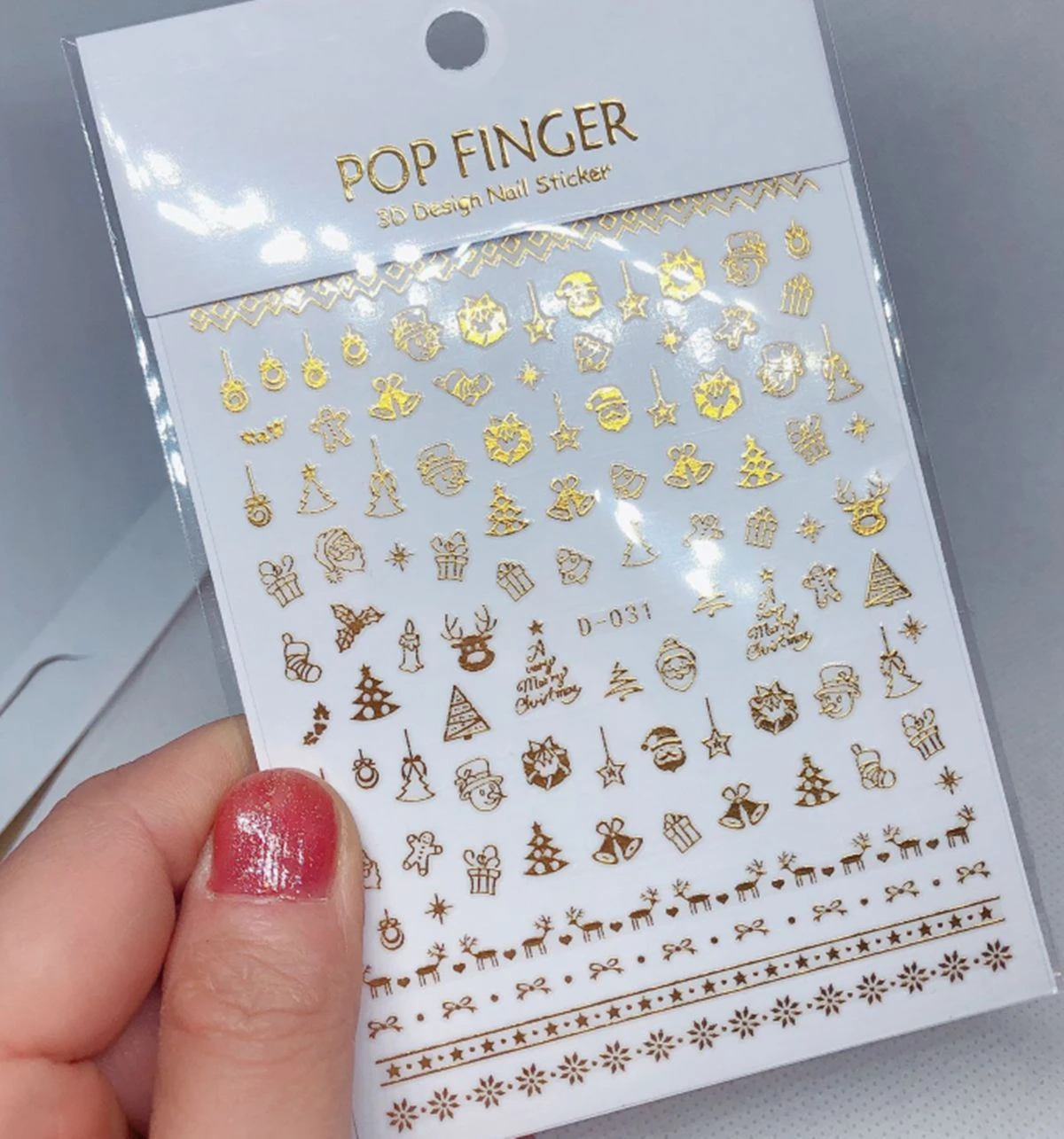 

1 Pcs Nail Art Stickers Christmas Golden Snowflake Design Adhesive Nail Art Decorations New Year Elements DIY Nail Sticker Decal