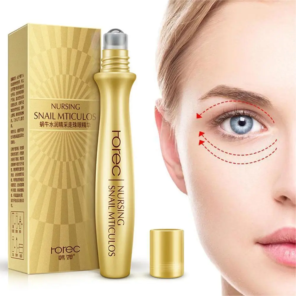

New Snails Skin Care Eye Massage Cream Slide Ball Essence Firming Remover Dark Circles Wrinkle Anti-puffiness Bags Under Eye