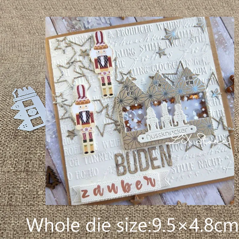 Новый дизайн поделка металлические вырубки вырубка Рождество Щелкунчик дом