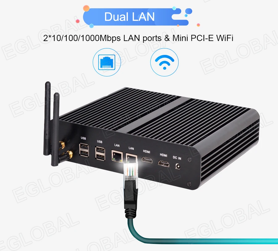 Core I7 4500U 16 Гб ОЗУ 128 ГБ SDD 1 ТБ HDD безвентиляторный Intel Nuc Мини ПК Windows10 поддержка 4K Dual Lan Dual HDMI дисплей 4K 3D игры