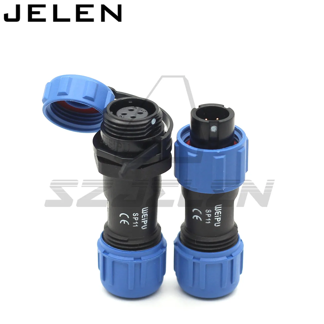 SP11series IP68 4-контактный водонепроницаемый разъем, штекер и гнездо, док-кабель, разъем