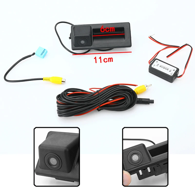 HD Rear View Camera For Skoda Octavia MK3 A7 5E Superb MK3 Tailgate Trunk Handle Camera Backup Camera