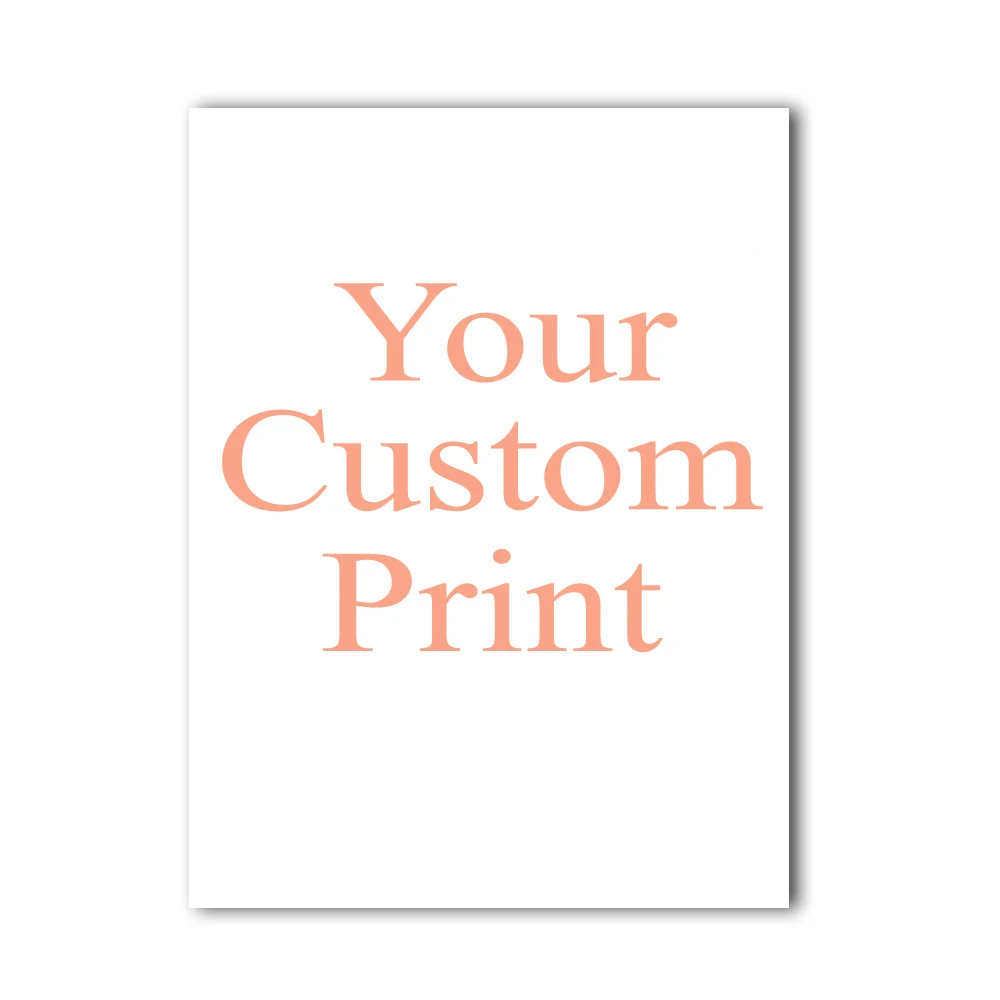 

Personalized Custom Poster Any Size Print Canvas Wall Art with Your Photo Painting Decoration Picture for Living Room No Frame