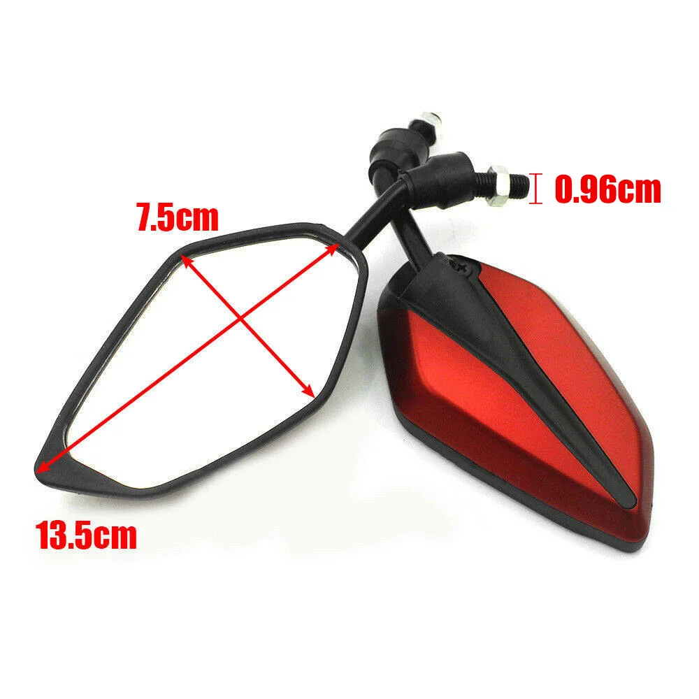 

1 Pair Universal Motorcycle Rearview Mirrors For Honda Suzuki Yamaha Scooter New 2 PCS Rearview Mirror