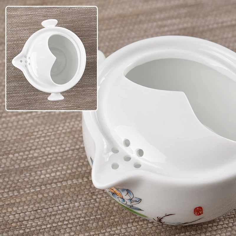 Керамические чайники gaiwan чайники Китайский чайный набор для путешествия с сумкой для путешествий