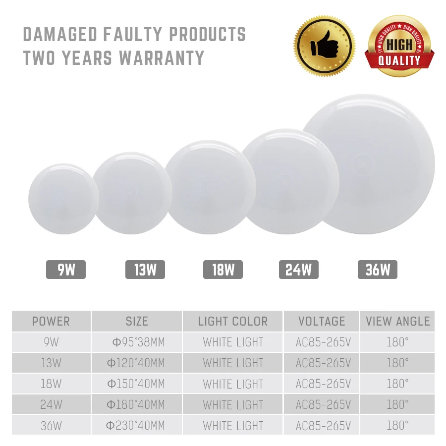 Светодиодный потолочный светильник 85-265 в внутренний современный простая