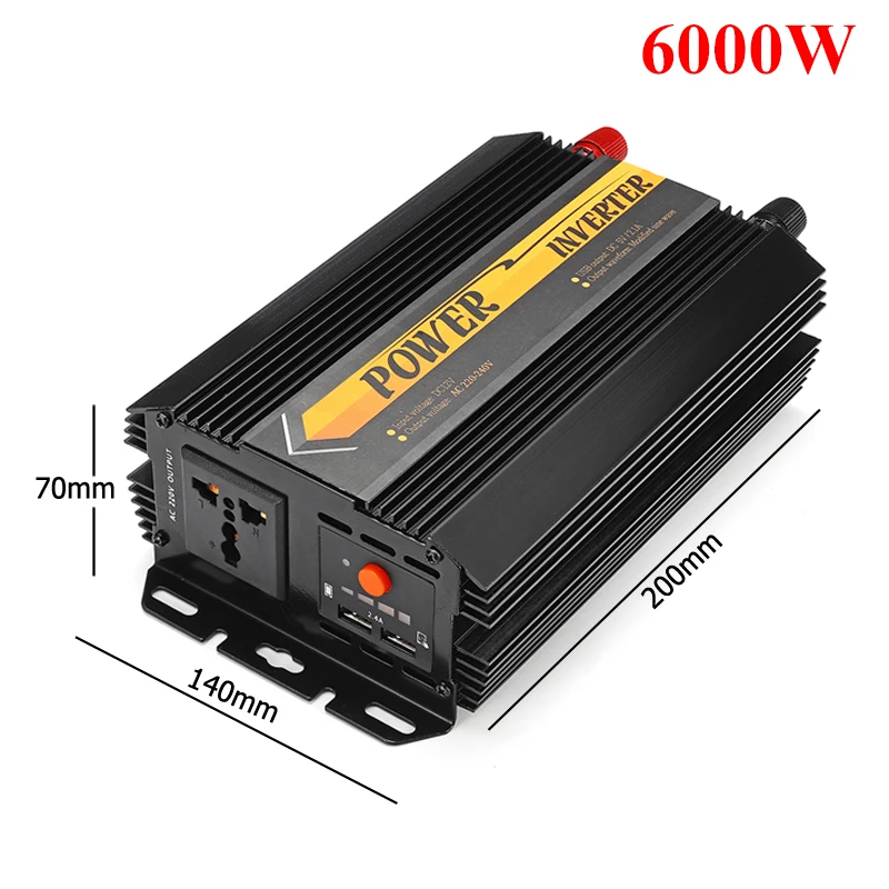 Автомобильный преобразователь напряжения с 12 в пост. Тока на 220 В переменного