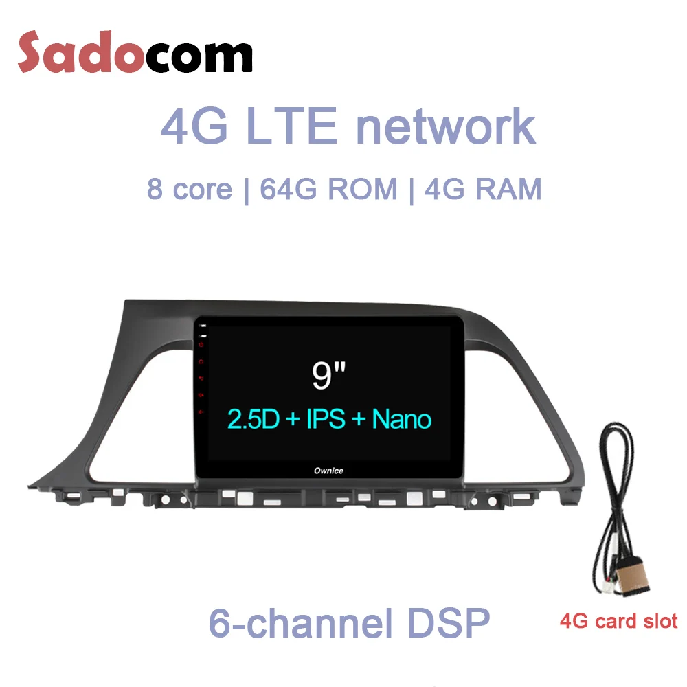 9 "DSP автомобильный dvd-плеер 8 ядерный 64 Гб ПЗУ 4 ОЗУ 4G LTE gps Радио OBD Android 1 для hyundai