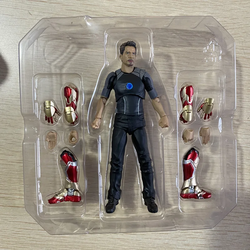 SHF Тони Старк Железный человек подвижные модели игрушки Marvel экшн фигурки|Игровые