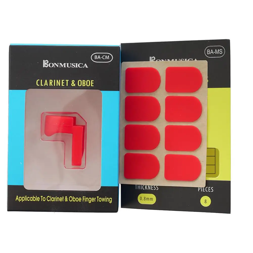 

Thumb Cushion + 0.8mm Red Mouthpiece Pads for Clarinet/Clarinet Performance Woodwind Music Instruments Accessories