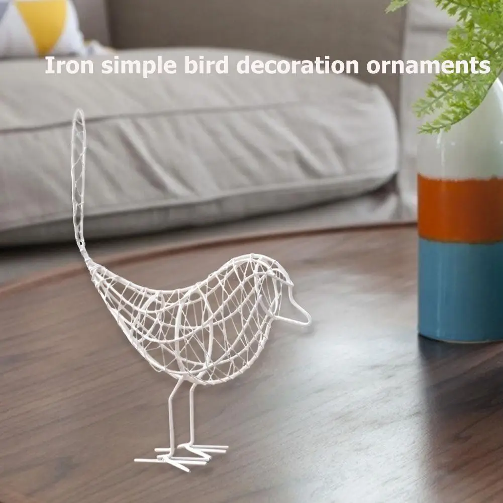 

Статуэтки кованых железных птиц, не деформирующиеся, простые настольные миниатюры, домашние украшения, крафтовый декор, фотореквизит ручно...