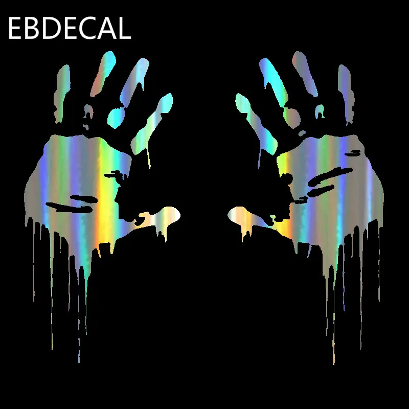 EBdecal Палм забавная наклейка светоотражающая лазерная для мотоцикла Авто