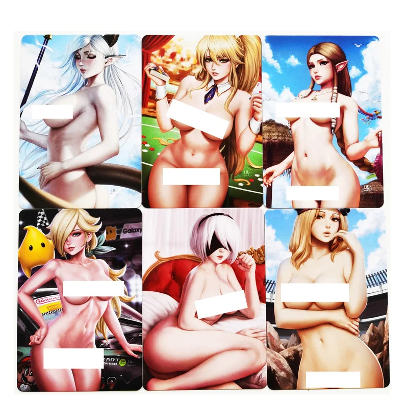 Set de 9 unids/set de juguetes de refracci&oacute;n Sexy para chicas, juego de colecci&oacute;n de Anime, para pasatiempos, ACG Beauty H-2