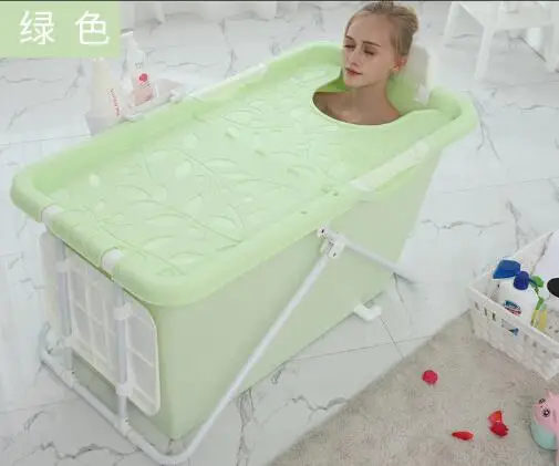 L110XW50X53cm S1 Складная изоляционная Ванна мягкая резиновая надувная Ванна Burrel пластиковая Ванна портативная ванна для замачивания пищевой нетоксичный - Цвет: L110XW50X53cm S1