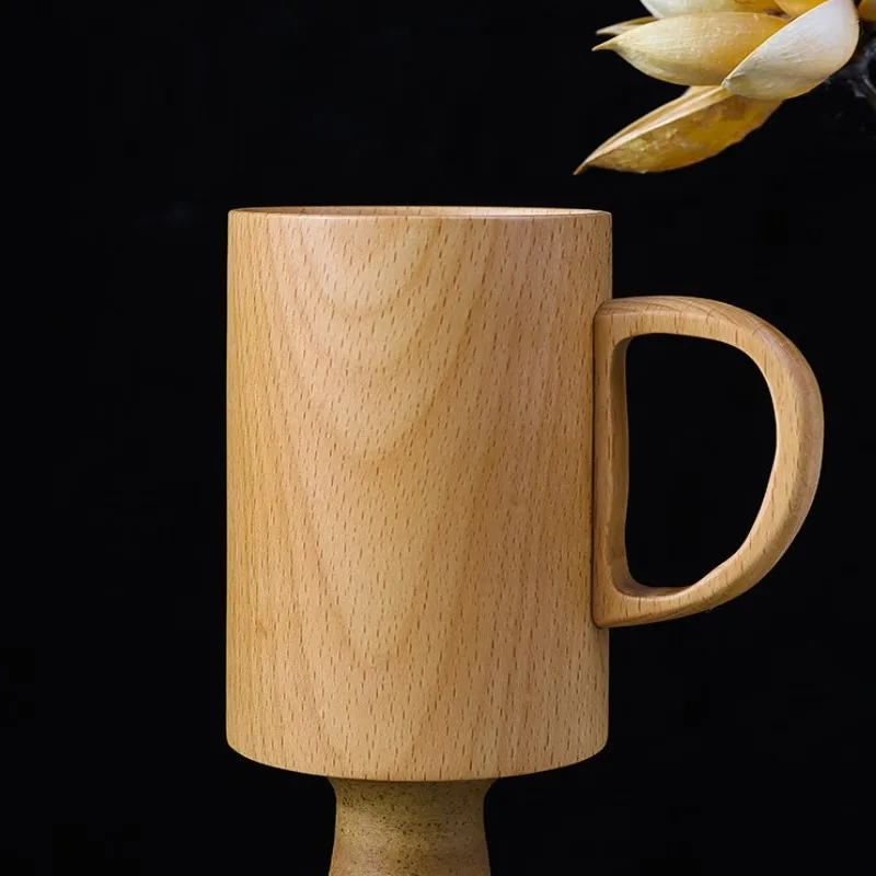 Новая китайская портативная деревянная кофейная кружка из бука деревянные чашки