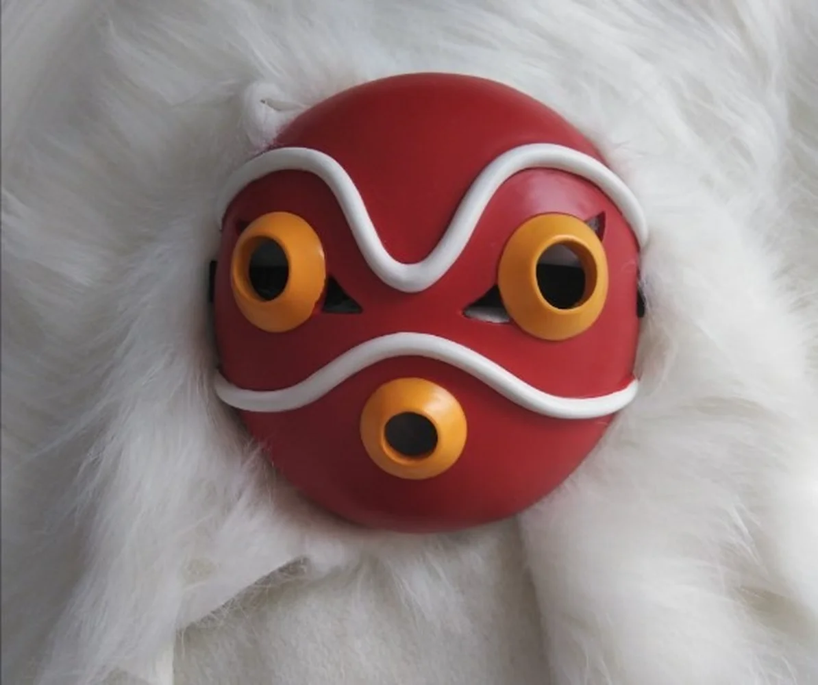 Принцесса Mononoke San маска Hime Miyazaki Hayao японское аниме косплей реквизит шлем|Реквизит
