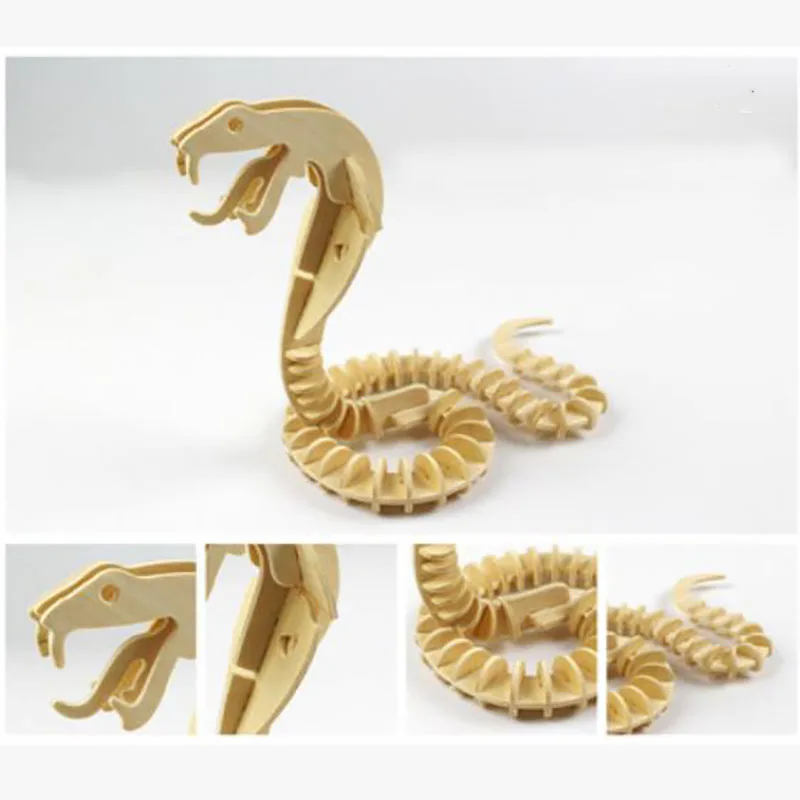 QUINEE OX 3D DIY деревянный пазл Детский деревянная головоломка