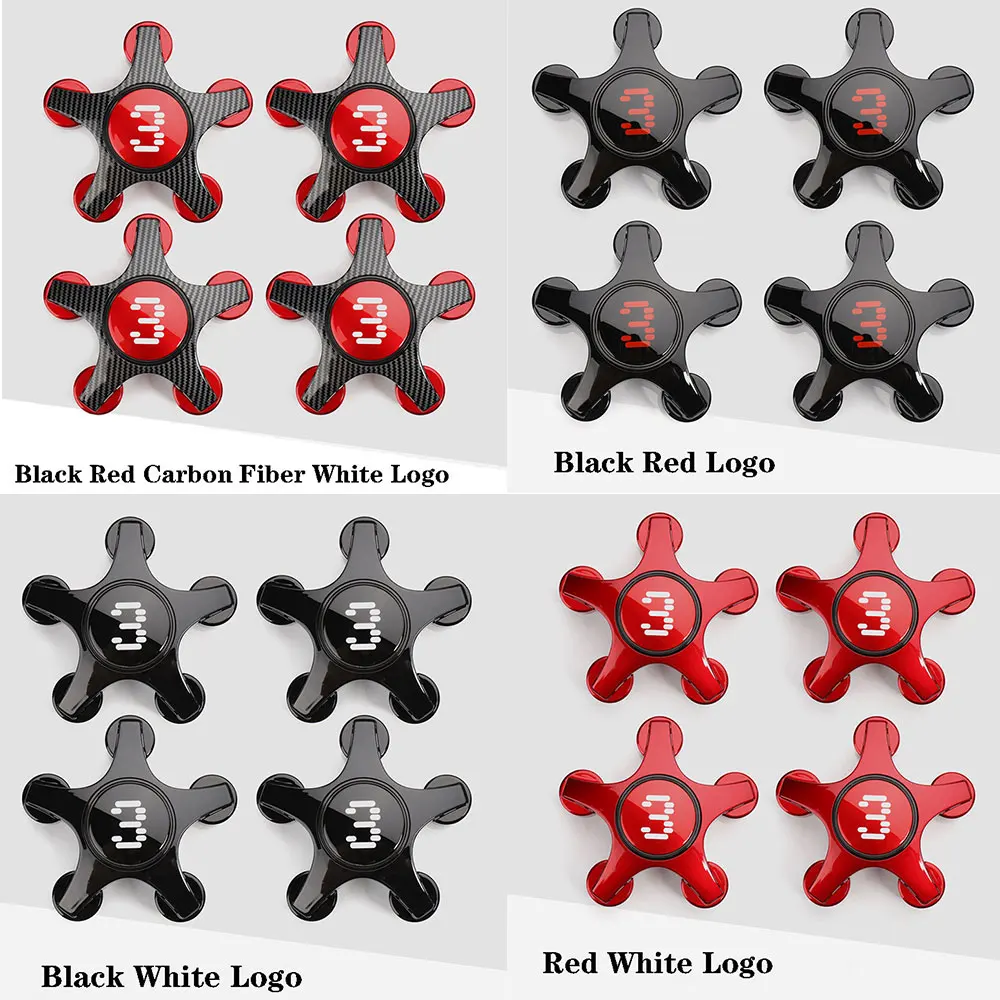 4 шт., колпачки для ступицы колеса из углеродного волокна