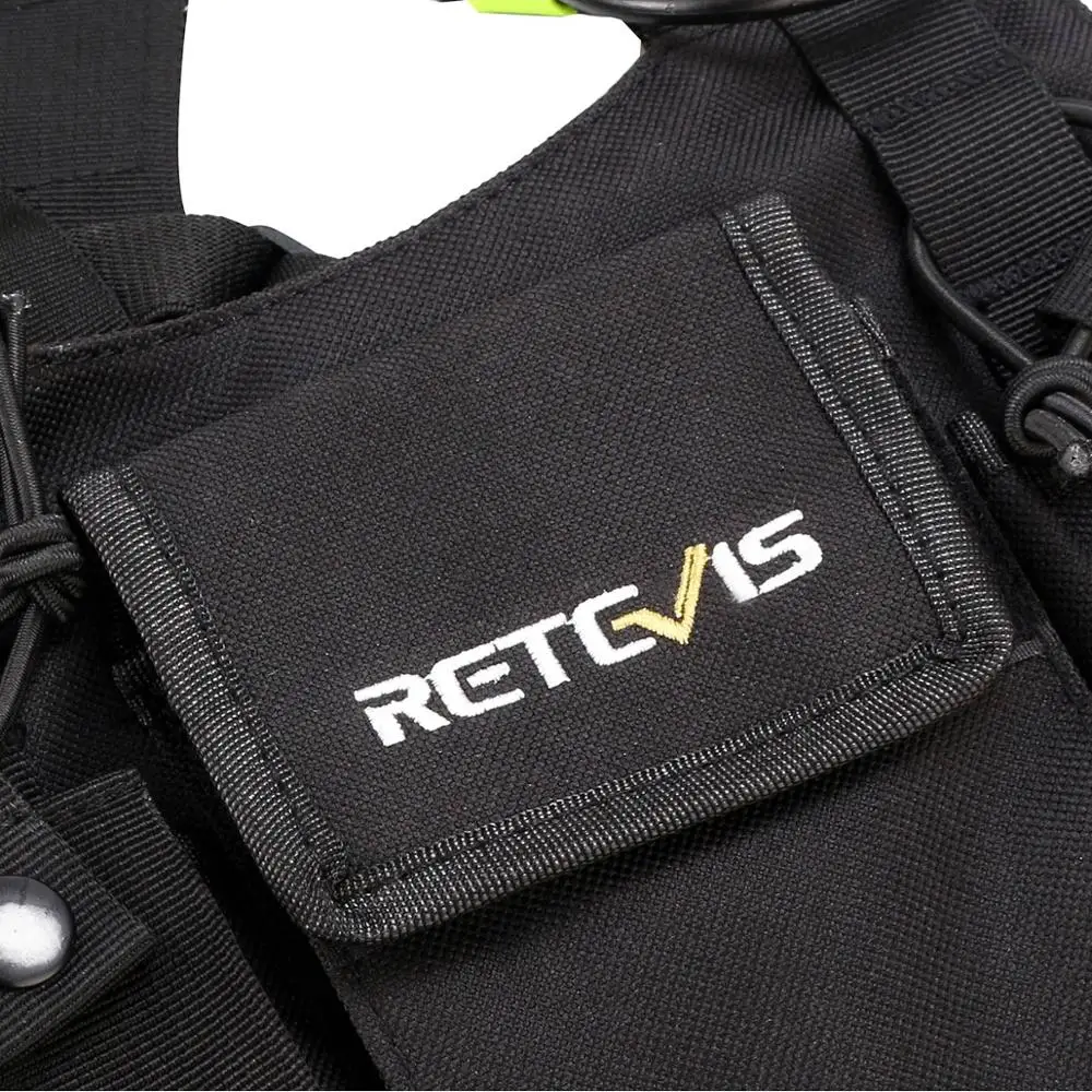 

Retevis HB02 Fluorescent Double Chest Bag For Portable Two Way Radio Adjustable Shoulder Length bag For Walkie-talkie C9153A