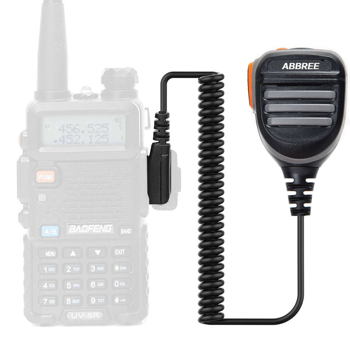 Портативный микрофон ABBREE Speaker Mic PTT для Baofeng Digital walkie talkie DM 1701 860 Portable CB Radio|Запчасти и