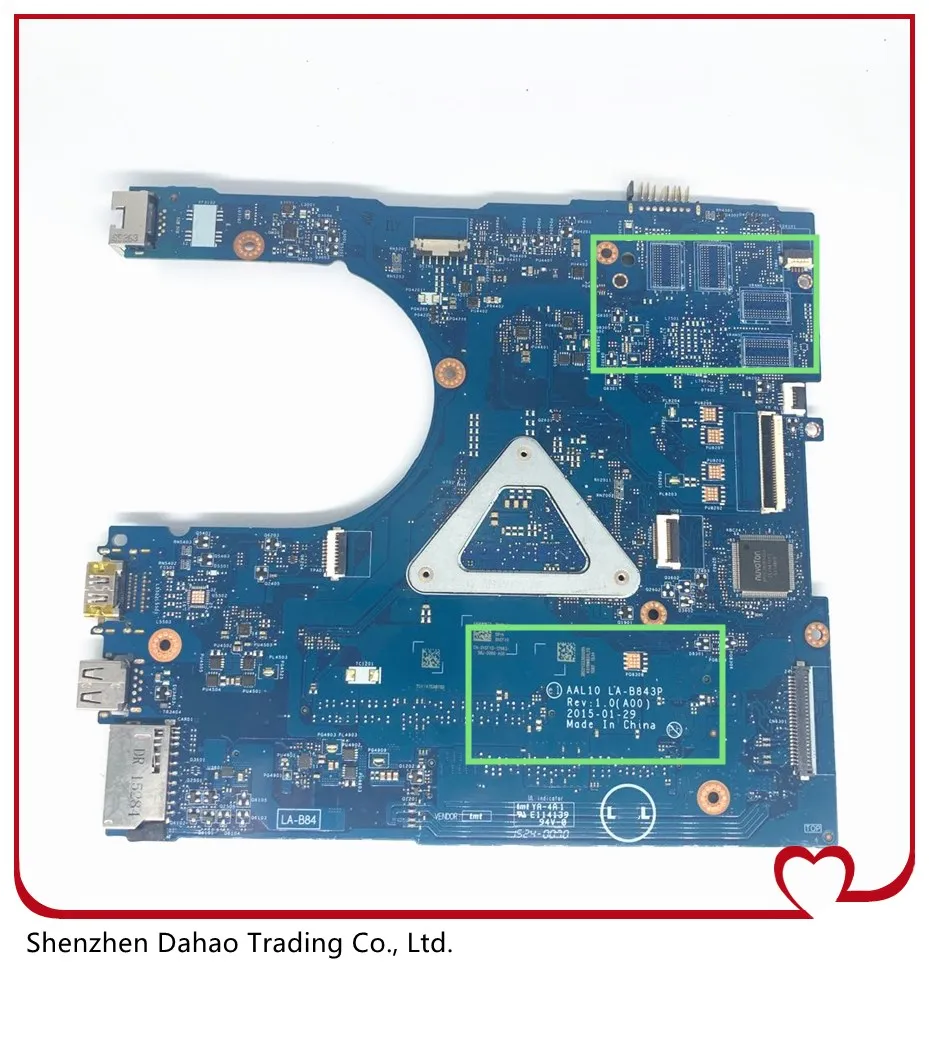 

CN-0XCFXD LA-B843P for dell Dell Inspiron 5458 5558 5758 laptop motherboard with 5205U 0XCFXD XCFXD 100% tested work OK