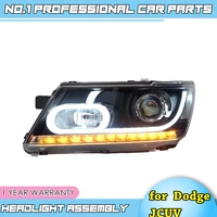 car accessories for dodge jcuv 2009 2015 high intensity discharge composite headlight hid light