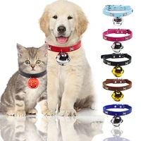 puppy dog accessories bone collar with big bell diameter 4cm cute super cute wearable leash teddy puppet cat pet accessories