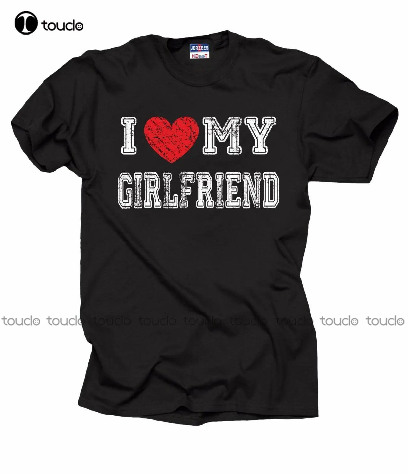 

Gift For Boyfriend T-Shirt I Love My Girlfriend Tee Shirt tshirts for women summer Custom aldult Teen unisex fashion funny new