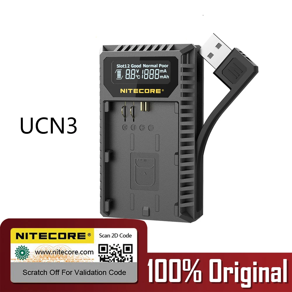 NITECORE UCN3 цифровое USB зарядное устройство для камеры Canon lp e6 LP E6|Зарядные устройства|