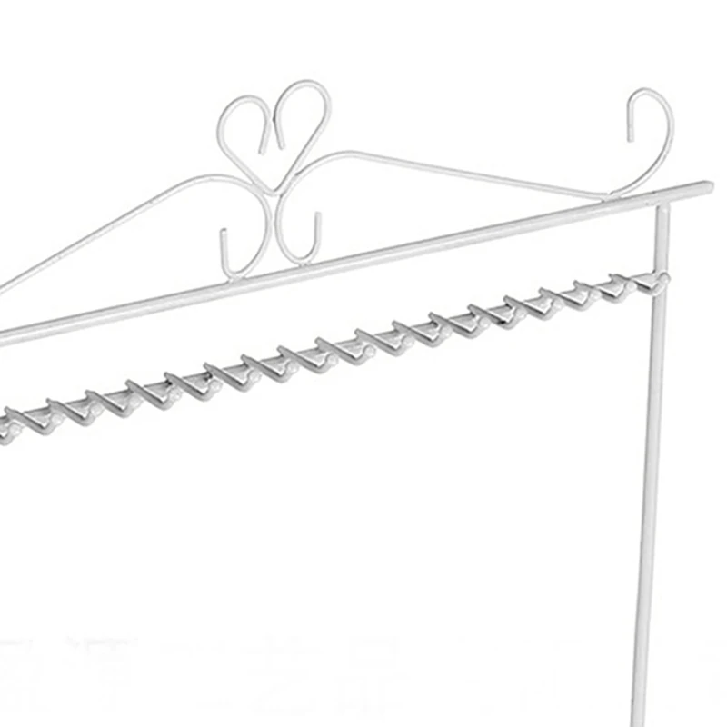 

Vintage Heart Jewelry Hanger Necklace Earring Metal Rack Display Stand Holder Necklace Display Rack Pendant Stand